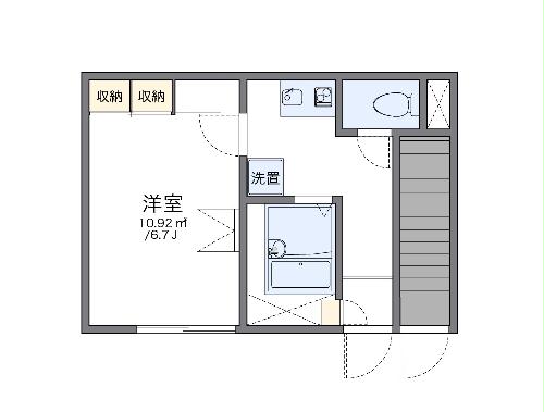 レオパレスＥａｇｌｅの間取り