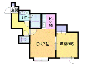 メゾンドアンＩＩの間取り