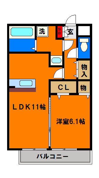 アーバンペアVの間取り