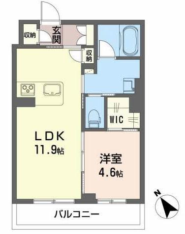 山形市木の実町のマンションの間取り