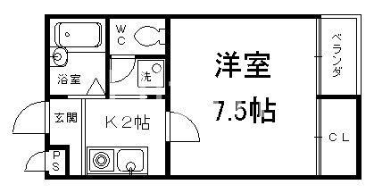 レ・タン・ドゥ・ラ・メール・CKIIIの間取り