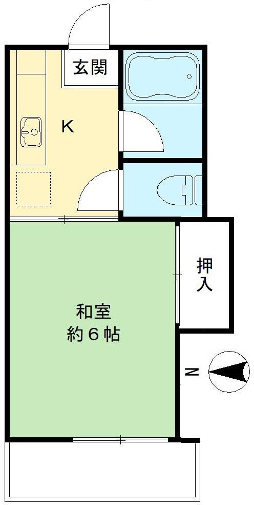 ハイツ城山Ｂ棟の間取り