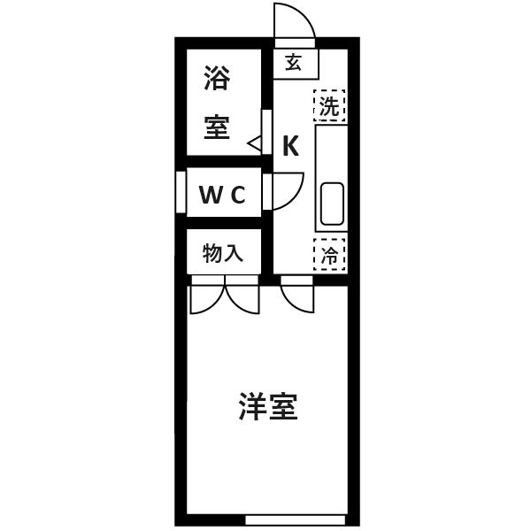 コートパレス国見の間取り