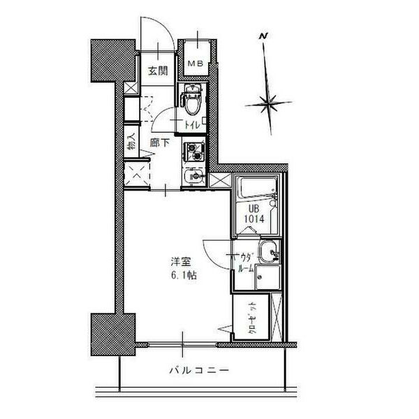 Ｓ－ＲＥＳＩＤＥＮＣＥ南堀江の間取り