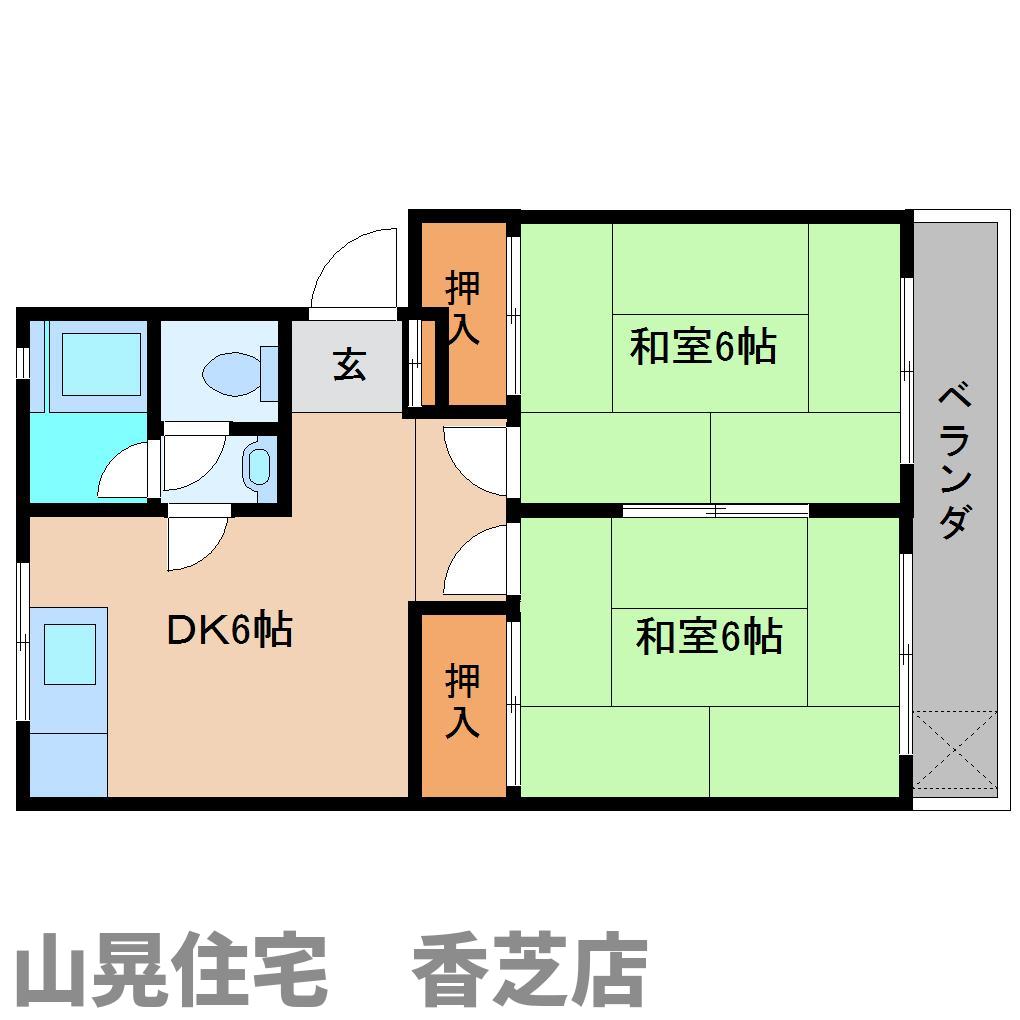 香芝市下田西のマンションの間取り