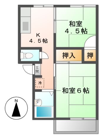 グリーンハイツ春恵の間取り