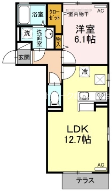 クローバーM　Ｃ棟の間取り