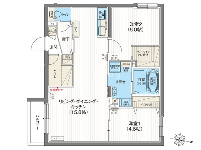 エフュート南円山の間取り