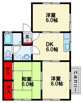 ハイム西町の間取り