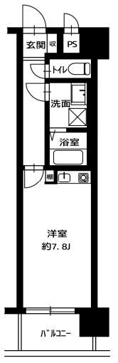 大阪市北区豊崎のマンションの間取り