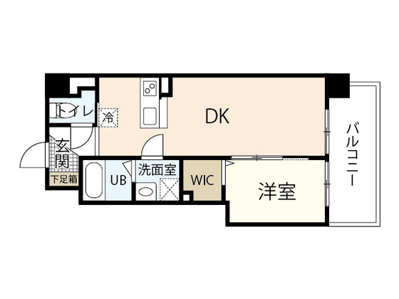 広島市中区舟入川口町のマンションの間取り