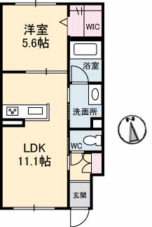 【ラルーチェ国富の間取り】