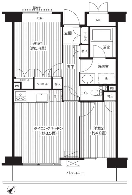 【ステラメゾン武蔵小山の間取り】