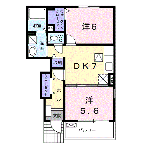 クレメントＣの間取り