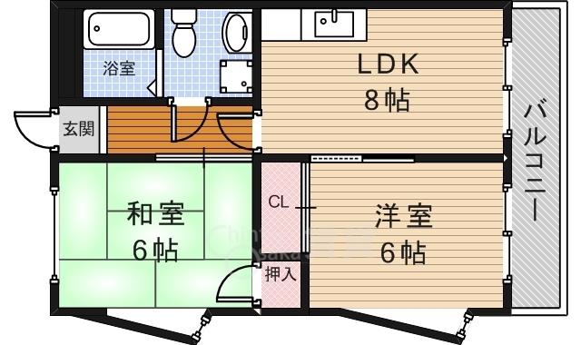 エレガンス桜の町の間取り