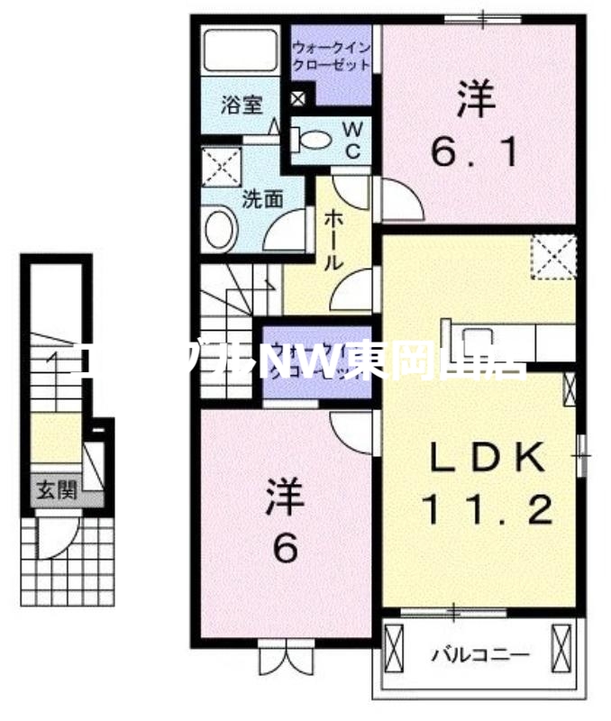 サンリッチ　Ｂの間取り