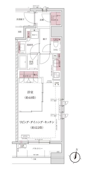 パークアクシス仙台西公園の間取り