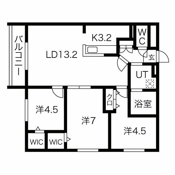 グランエリーナ南郷の間取り