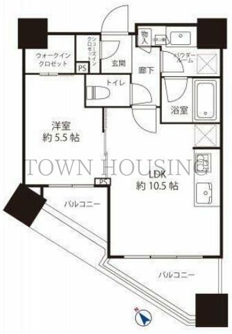 品川区小山のマンションの間取り