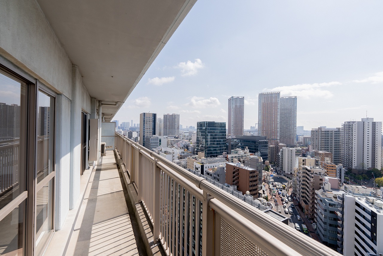 【JR山手線 田町駅7分 地上23階建21階のバルコニー】