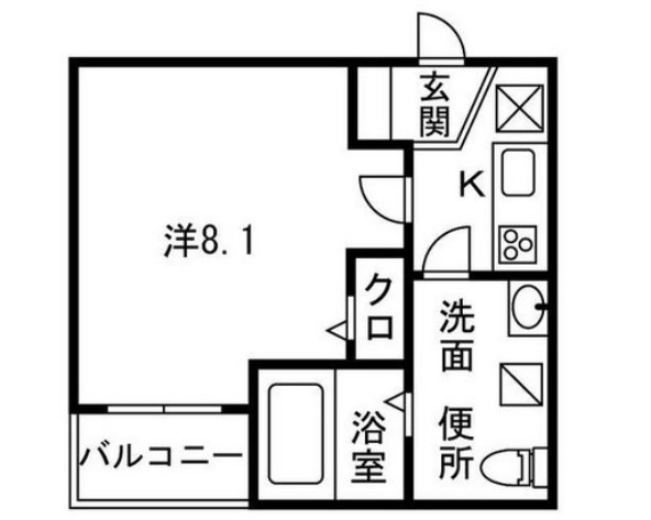 セントラルコート室見の間取り