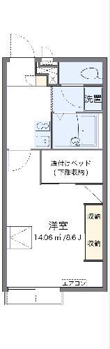 レオパレスなかじまの間取り