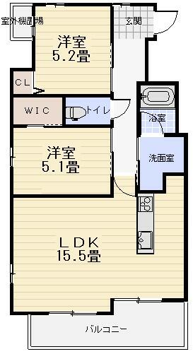 スプランディッド池田呉服町の間取り