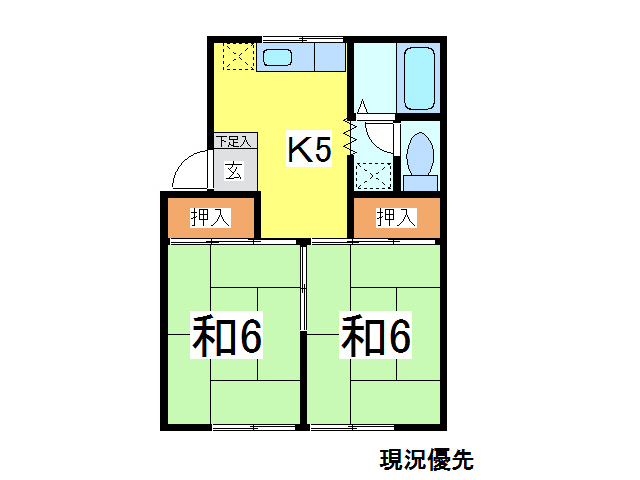 コーポシャルマンＡの間取り