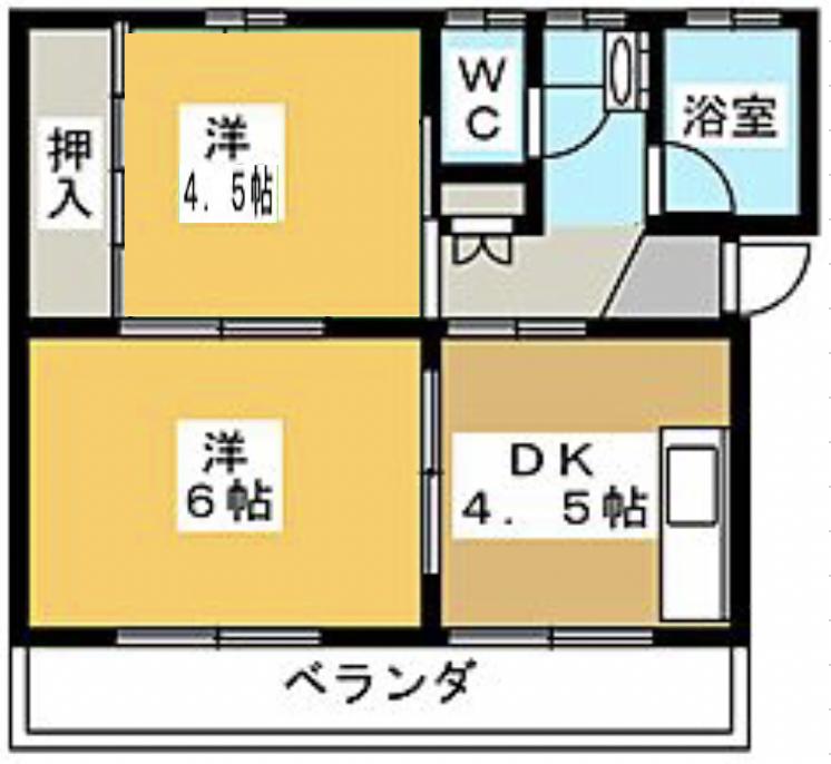 コーポ日置の間取り