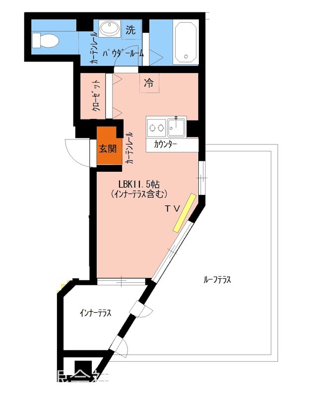 エクロール武蔵藤沢の間取り