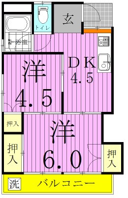 アーバンハイツ六実の間取り