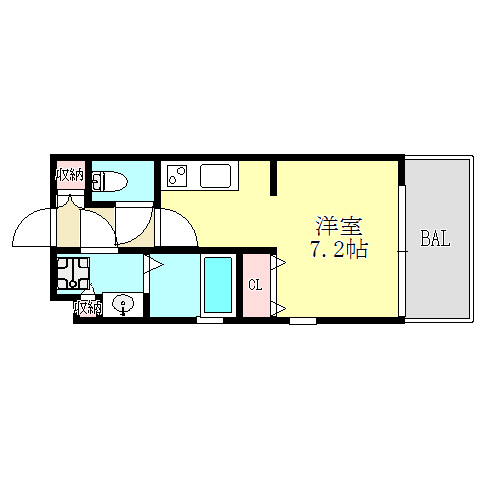 神戸市東灘区森南町のマンションの間取り