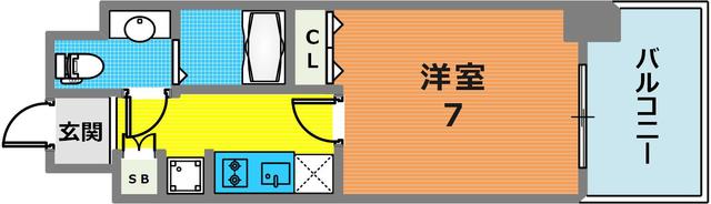 アプリーレ神戸元町の間取り