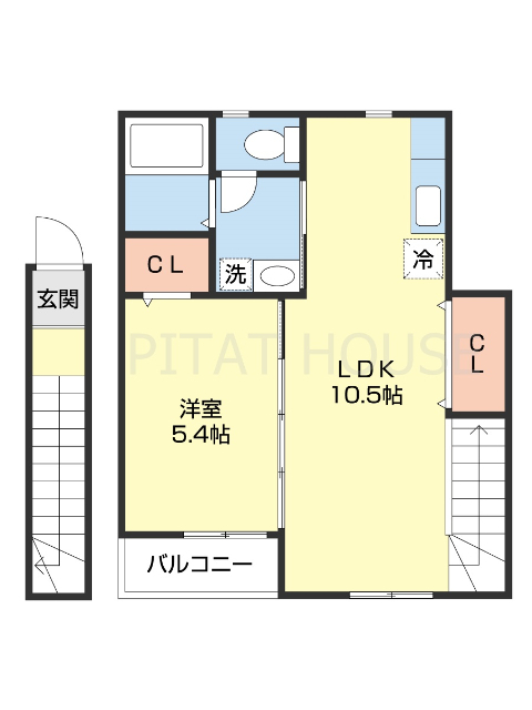 ＴＪ本脇Ａ棟の間取り