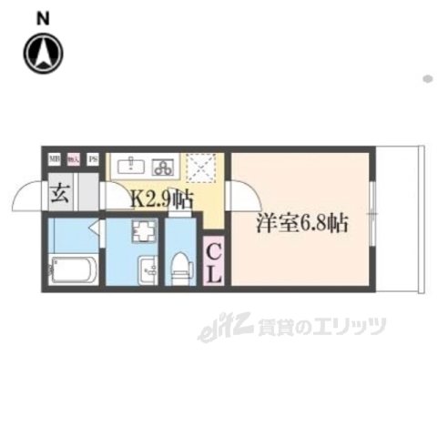 クレアール堺町２の間取り