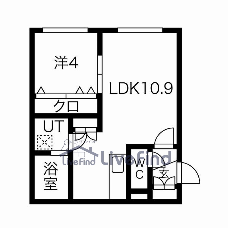 札幌市厚別区青葉町のマンションの間取り