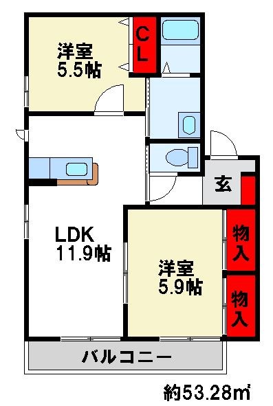 エトワールディアスの間取り