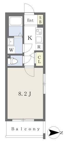 ラヴィベール京都室町の間取り