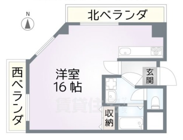 Choei第5コーポ中川の間取り