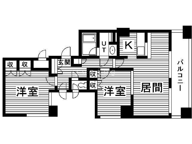 札幌市中央区南一条西のマンションの間取り