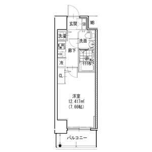 S-RESIDENCE神戸磯上通の間取り