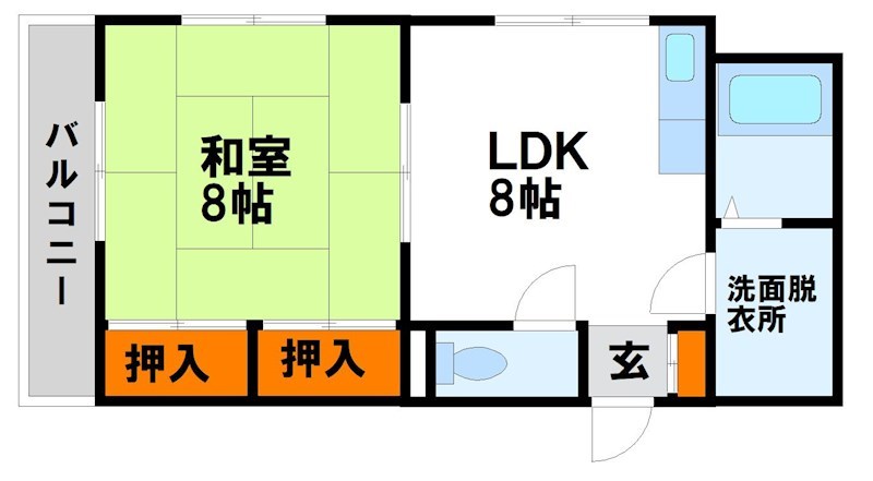 みつわハイツの間取り