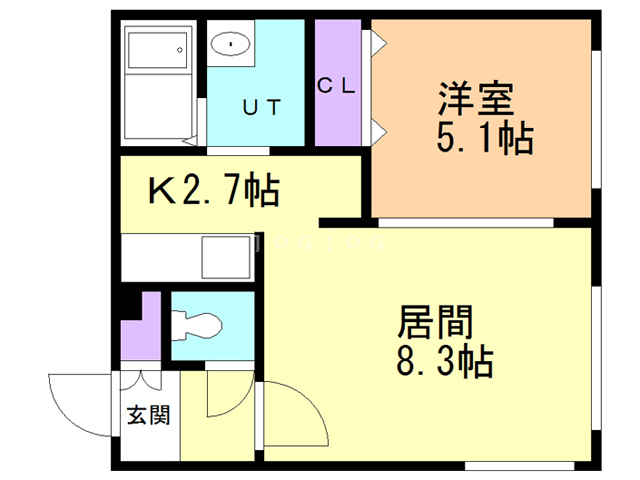 グランメール北２０条の間取り