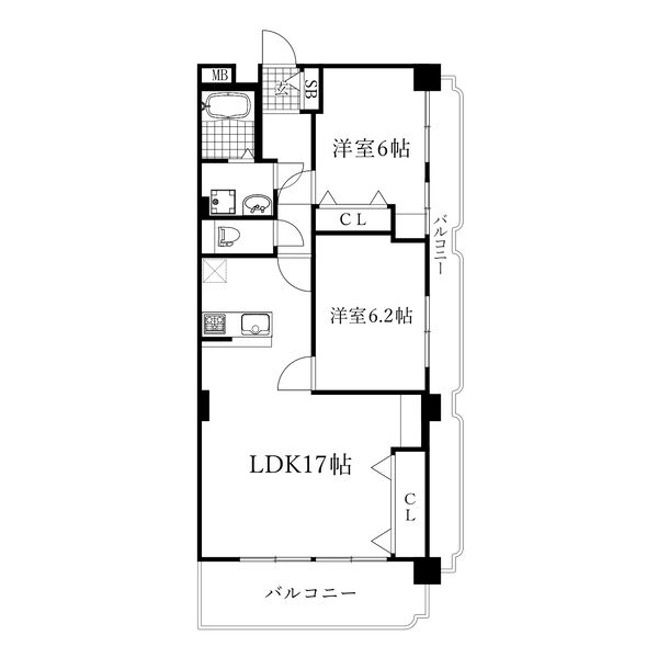 長良パークマンションの間取り