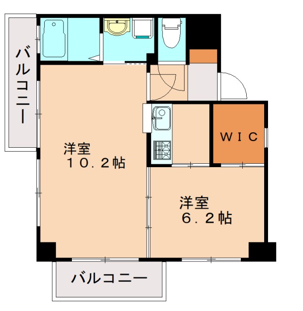 北九州市八幡西区大浦のマンションの間取り