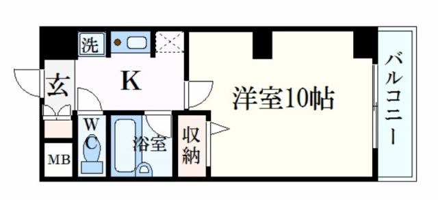 姫路市安田のマンションの間取り