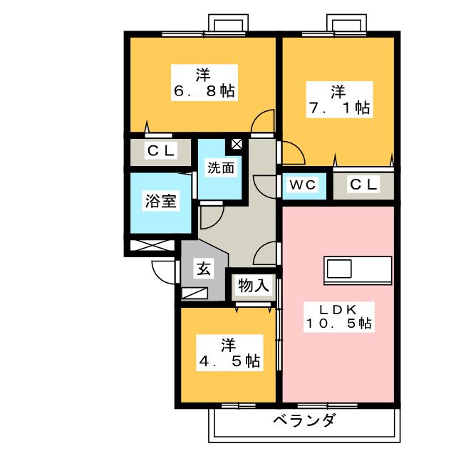 ソレイユの間取り