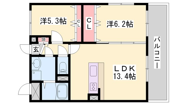 カーサフェリーチェの間取り