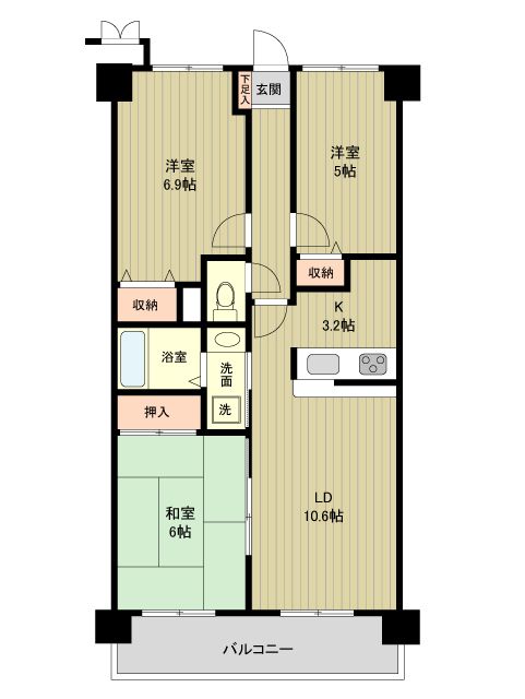 カルムドゥ町田の間取り