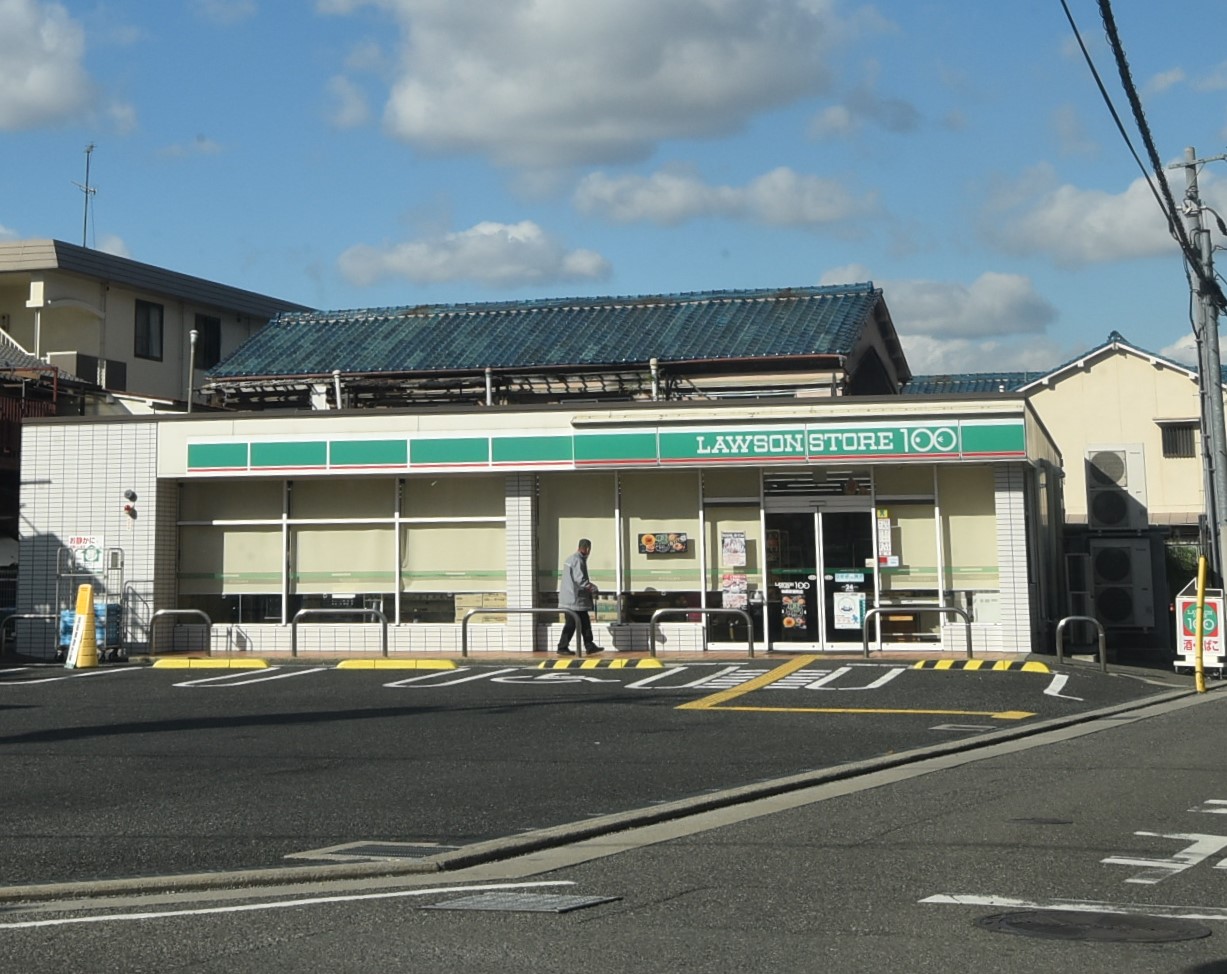 コンビニ　ローソンストア100柏原安堂町店（コンビニ）まで675m